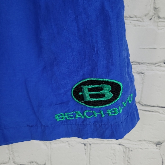 BEACH BLVD | vintage retro nylon lined swim trunks shorts - Picture 3 of 7